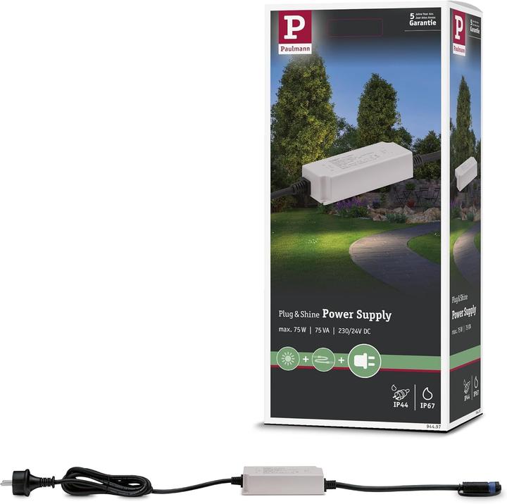 Produktbild Paulmann Plug & Shine Trafo IP67 75 Watt 230/24V