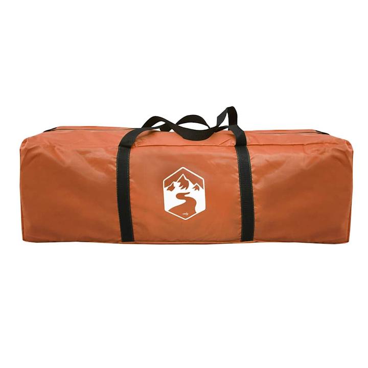 Produktbild vidaXL Campingzelt 4 Personen & Orange 483 x 340 x 193 cm 185T Taft (Tunnelzelt, 12.90 kg, 4 Personen)