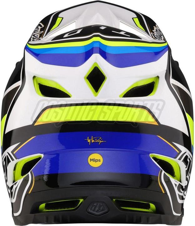 Image du produit Troy Lee Designs Casque D4 Composite MIPS, Reverb, blanc/bleu, XS | 53-54cm (53 - 54 cm)