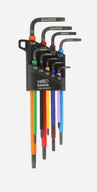 Productafbeelding Bahco 9-delige L-vormige Torx sleutelset met lange arm