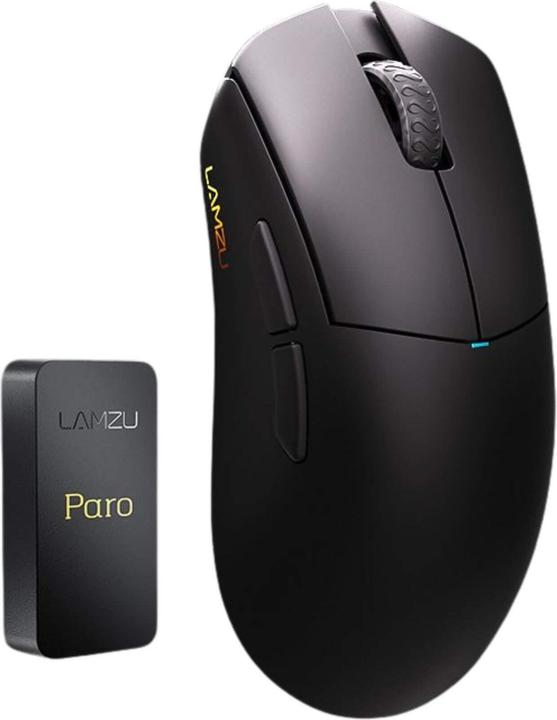 Actual product image Lamzu Paro Gaming Maus, 8kHz Abtastrate, 2,4GHz Wireless - schwarz (Cable, Wireless)
