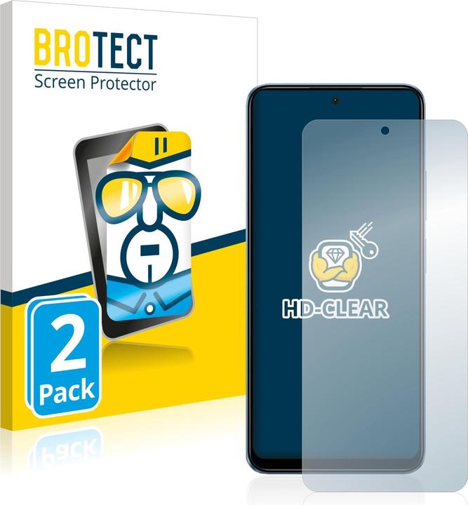 Brotect Pellicola Protettiva Per Xiaomi Redmi Note 8T – 2 Pezzi, Trasparente, Anti-Impronte, Made In Germany - 4