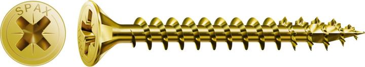 Produktbild Spax Senkmultikopf Kreuzschlitz Z2 Vollgewinde Yellox (500 Schrauben pro Stück)