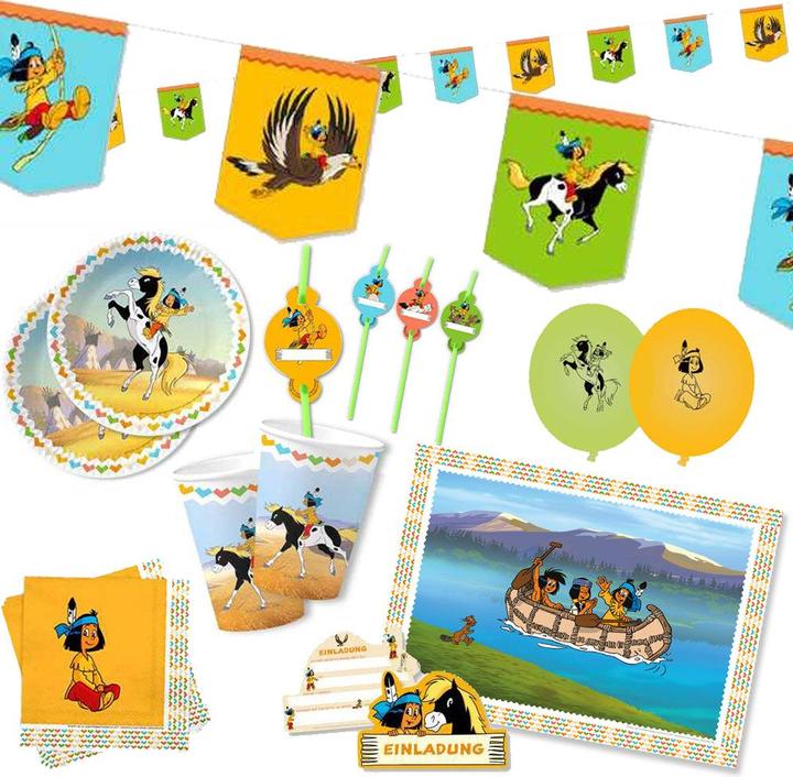 Image du produit DH-Konzept Yakari Party Set de décoration Fête des Indiens