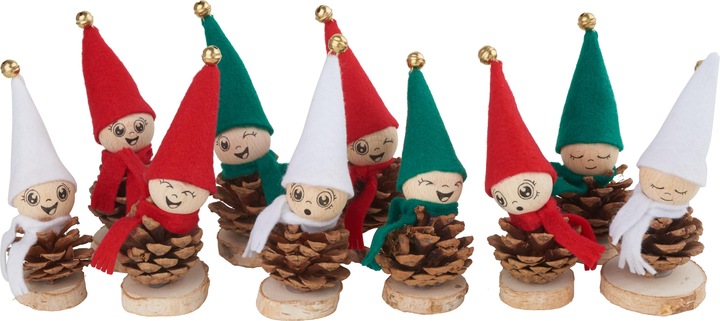 Actual product image VBS Craft set "Fir cone gnome", 10 pieces