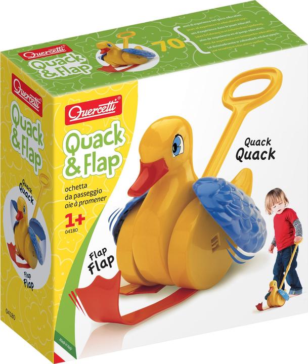 Actual product image Quercetti Quack & Flap Walk-Along-Duck