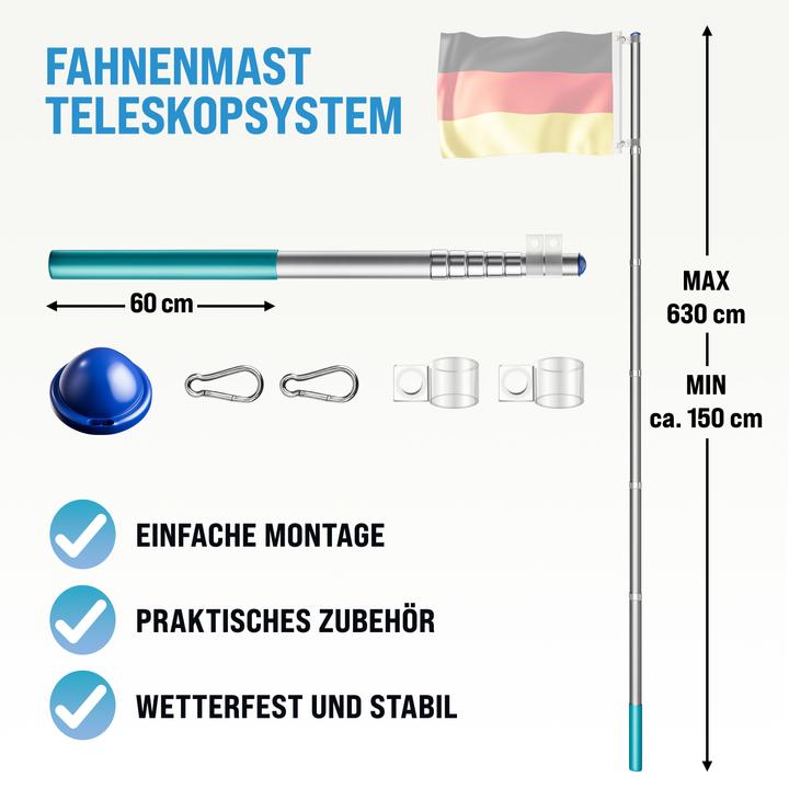 Actual product image Monzana Flagpole