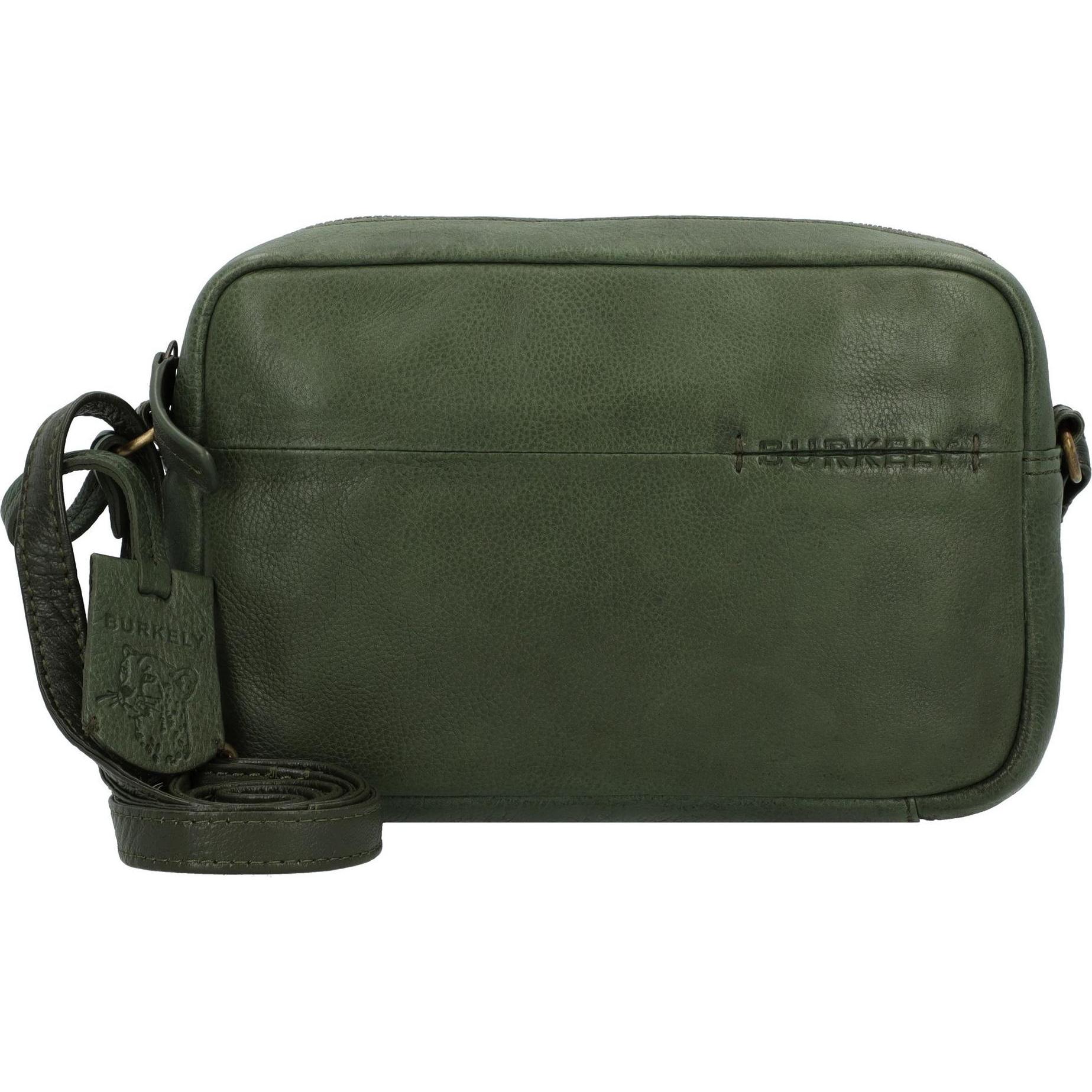 Burkely, Handtasche, Natural Norah Umhängetasche Leder 22 cm, Grün