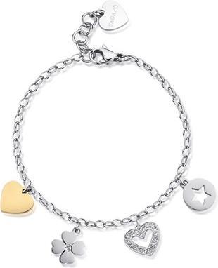 Produktbild Sagapo S'Agapo Beautiful Bicolor Bracelet With Pendants Happy Shar23