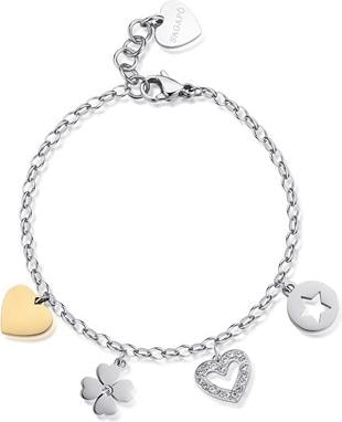 Image du produit Sagapo S'Agapo Beautiful Bicolor Bracelet With Pendants Happy Shar23