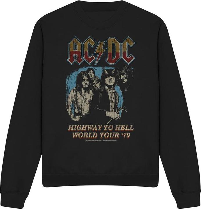 Actual product image AC/DC Unisex Adult Highway World Tour 79 Sweatshirt (XL)
