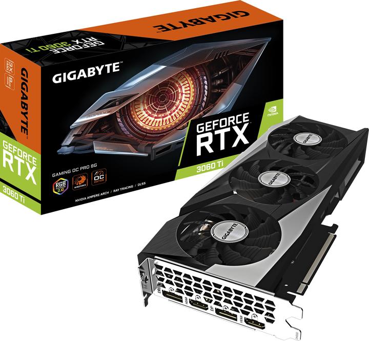 Immagine prodotto Gigabyte GeForce RTX 3060 Ti GAMING OC PRO 8G (8 GB)