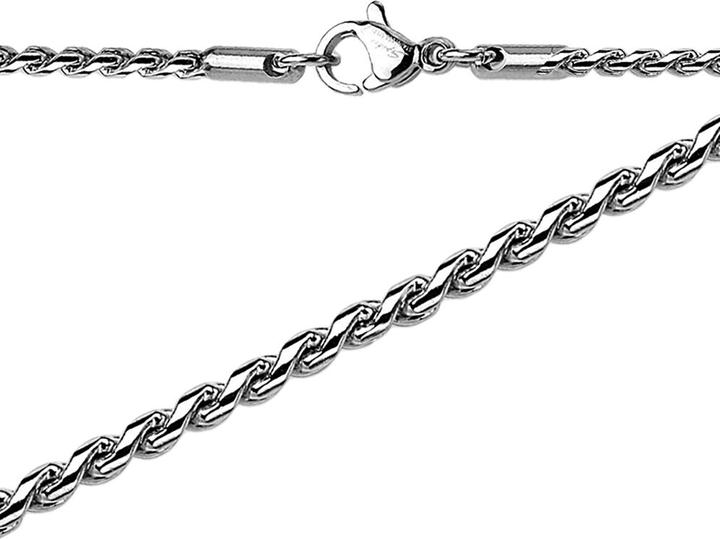 Image du produit Star Piercing Kette verdreht rund silber (sans laiton, Acier chirurgical 316L)