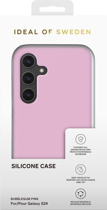 Actual product image iDeal Of Sweden Silicone Case - Bubble Gum Pink (Samsung Galaxy S24)