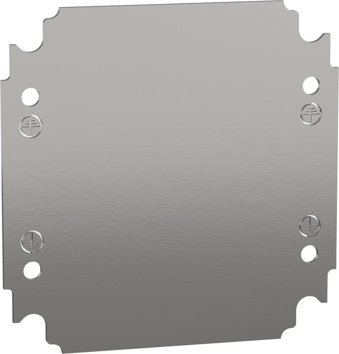 Actual product image Schneider Electric Galvanised mounting plate H200xW200mm NSYMM22