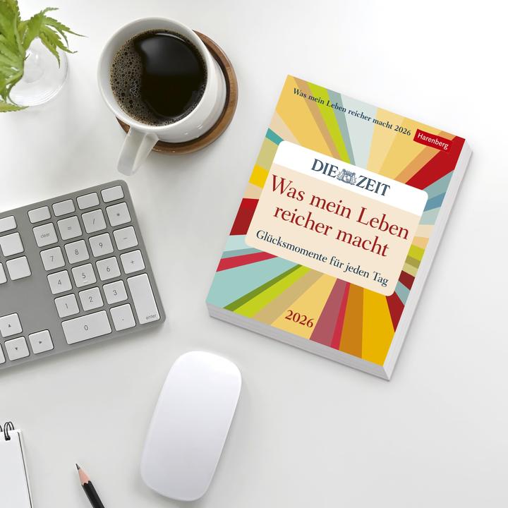 Harenberg Was mein Leben reicher macht Tagesabreisskalender 2026 - Glücksmomente für jeden Tag (Couverture rigide, Allemand)