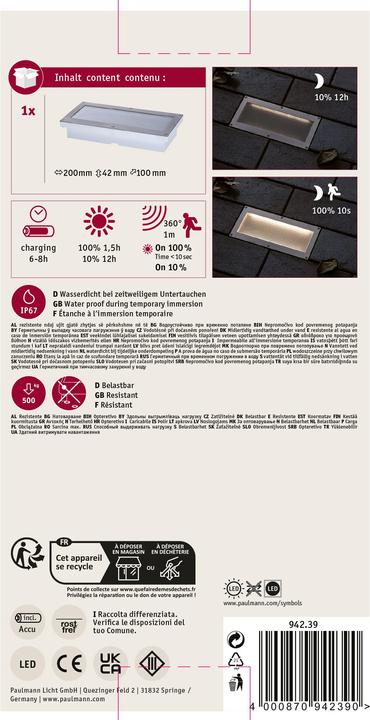 Image du produit Paulmann Aron (160 lm, IP67)