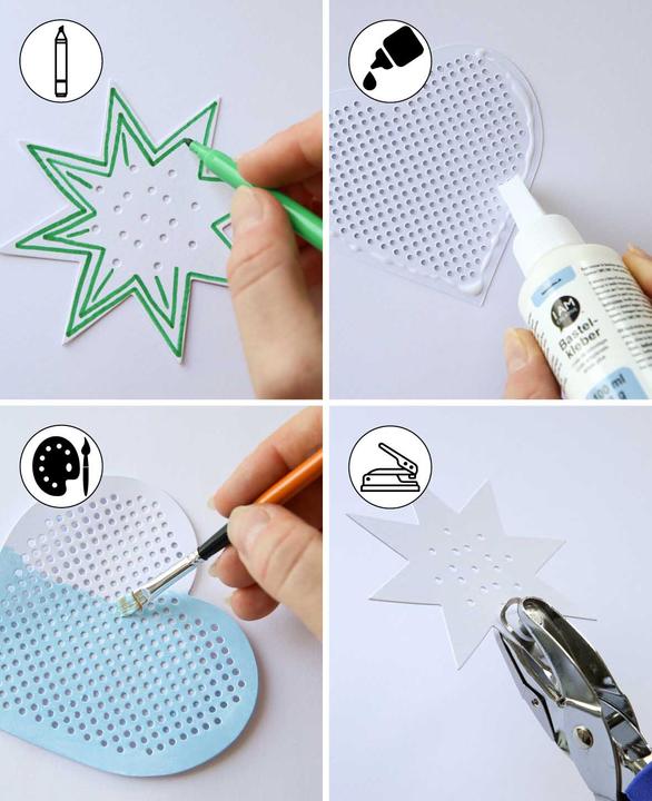 Actual product image I Am Creative Stick cardboard star, 12 pcs.