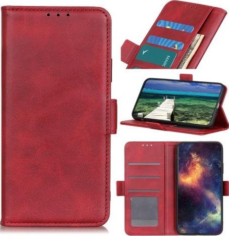 Actual product image Cover-Discount iPhone 13 Pro Max - Vintage Flip Case Cover red (Apple iPhone 13 Pro Max)