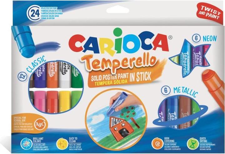 Carioca Couleurs de stylo en 24 couleurs (24 couleurs, 24 x)