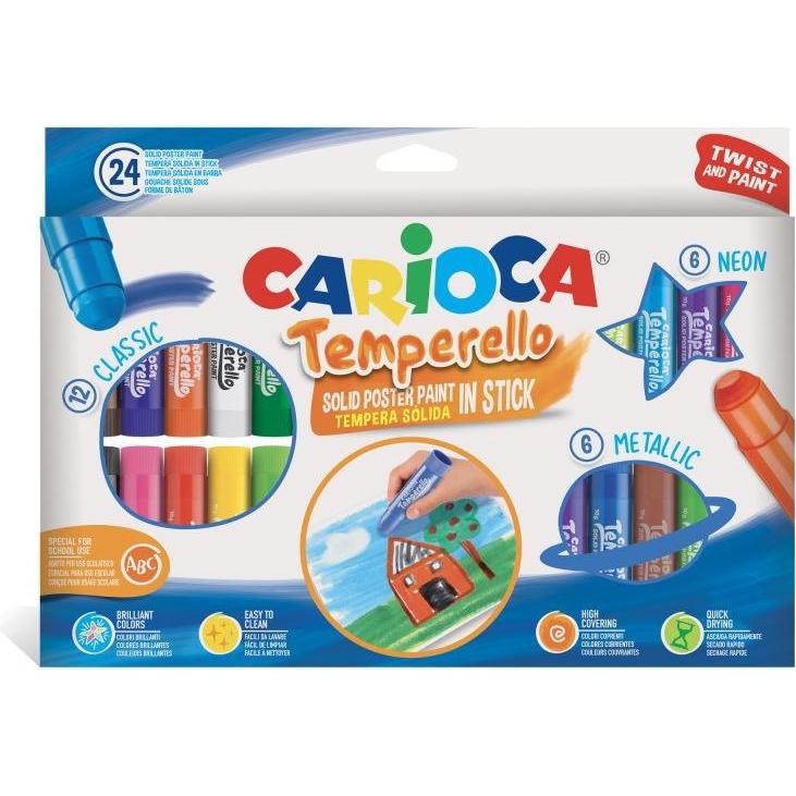 Carioca Stiftfarben in 24 Farben (24 Farben, 24 x) (365003)