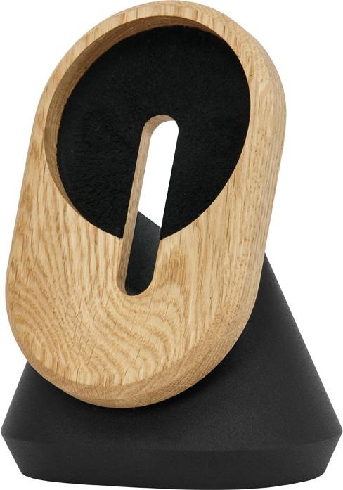 Actual product image Oakywood MagSafe iPhone Stand - vertical iPhone dock - color Oak -