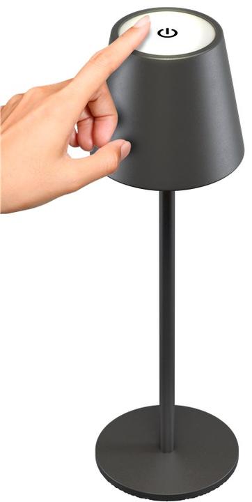 Actual product image Goobay Cordless LED table lamp, black (180 lm)