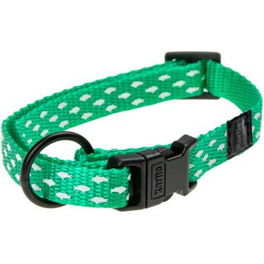 Karlie Halsband verstellbar mit gedrucktem Motiv Mix and Match (35, Hund, Spazieren), Halsband + Leine