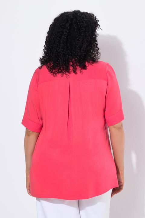 Image du produit Ulla Popken Blouse, tombé fluide, manches courtes (46, 48)