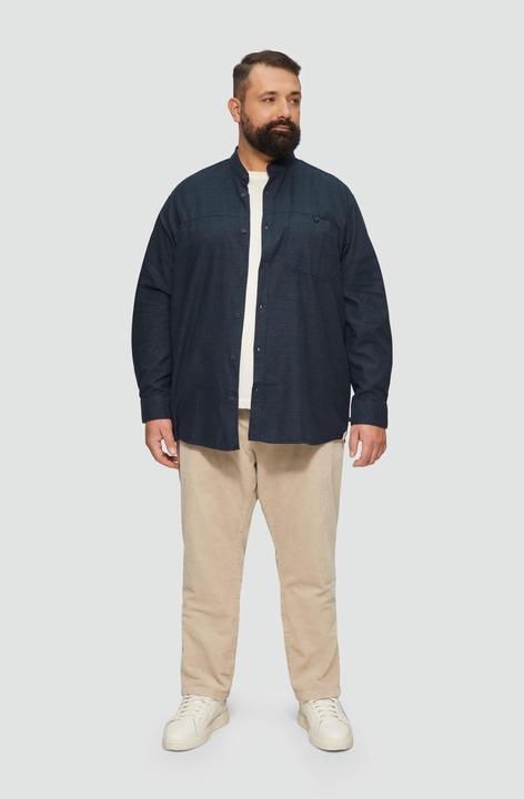 Image du produit S.Oliver Hemd Regular Fit: Strukturiertes Baumwollhemd mit Stehkragen (XXL)