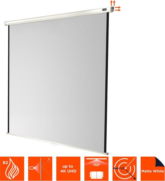 Actual product image Celexon Rollo Economy, Canvas, 1:1 (88.98", 1:1)
