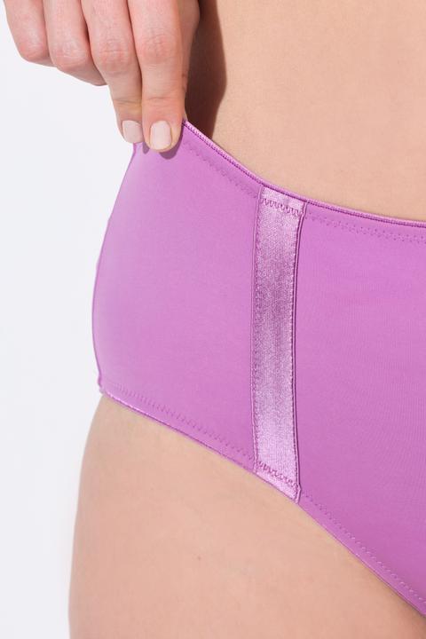 Image du produit Ulla Popken Culotte midi en microfibre. Bandes en satin (54)
