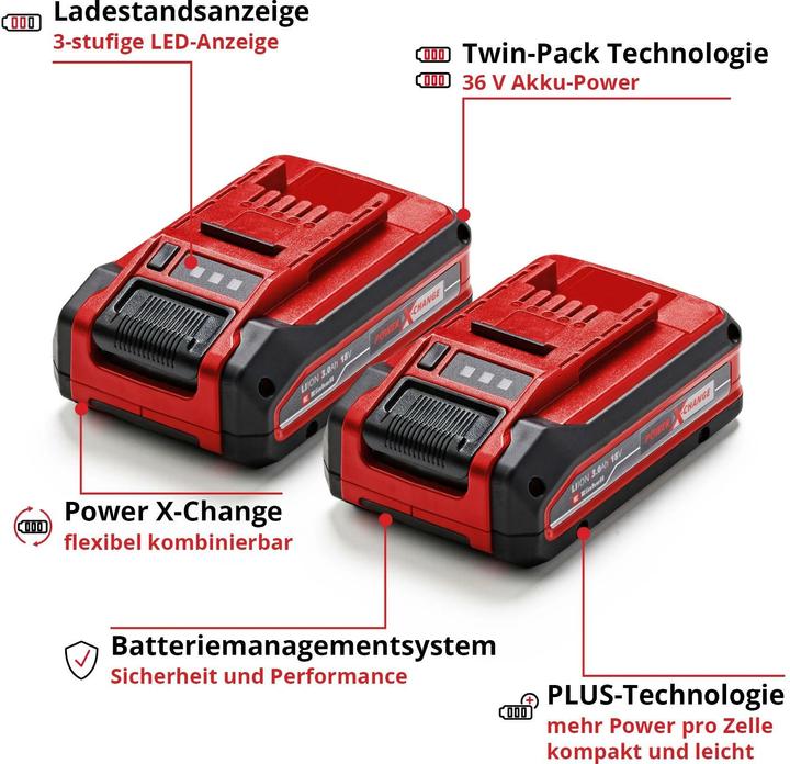 Actual product image Einhell PXC Plus Twinpack (18 V)