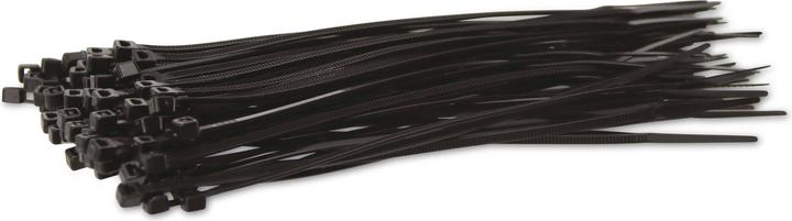 Actual product image KSS Range of cable ties polyamide 6.6, black, 142x2.5, UV-resistant, 100 pcs. (Plastic cable ties, 142 mm, 100 pcs.)