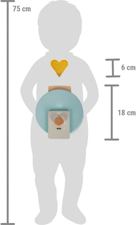 Actual product image small foot Waffle Iron Set "tasty"