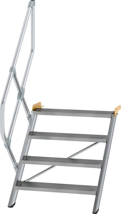 Produktbild Munk Treppe 45° Stufenbreite 800 mm 4 Stufen Aluminium geriffelt (Gerüst, 0.11 cm)