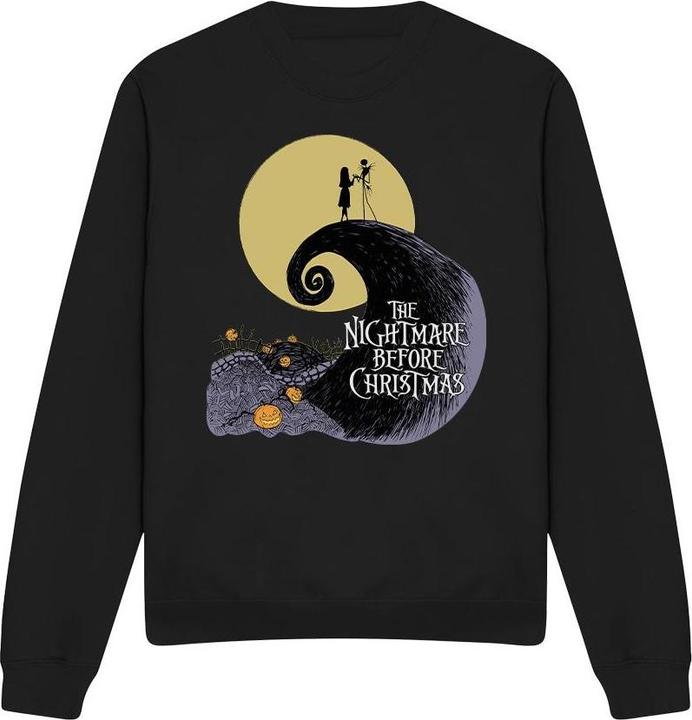 Actual product image The Nightmare Before Christmas Unisex Adult Moon Silhouette Sweatshirt (XL)