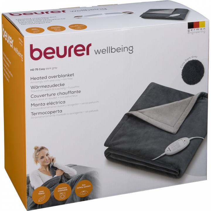 Actual product image Beurer HD 75 Dark Grey (130 x 180 cm)
