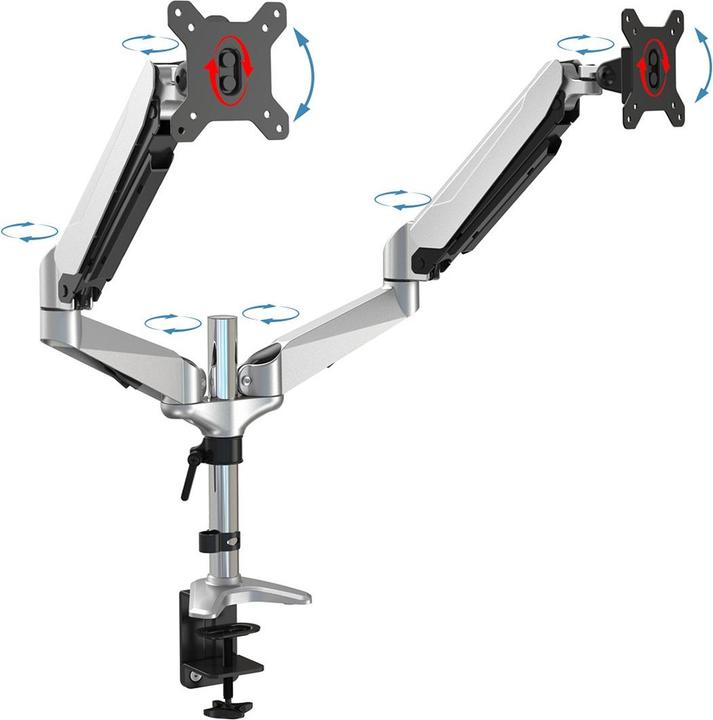 Image du produit Digitus Support de table double LED/LCD (Tables, 27", 8 kg)
