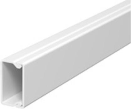 OBO Bettermann Canali da parete e soffitto con sezione superiore, 20 x 20 mm, lunghezza 2 m, bianco puro (200 cm)