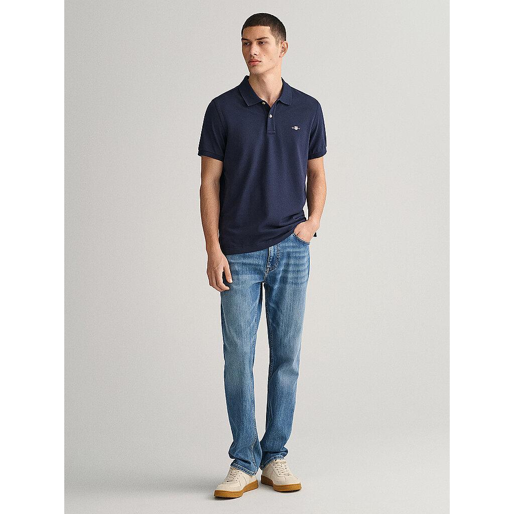 Thumbnail - GANT, Herren, Shirt, Poloshirt Regular Fit, Blau, (S)