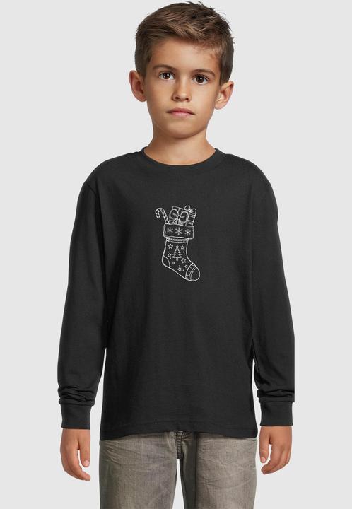 Produktbild Merchcode Kids Christmas Socks Longsleeve - 181863 (110, 116)