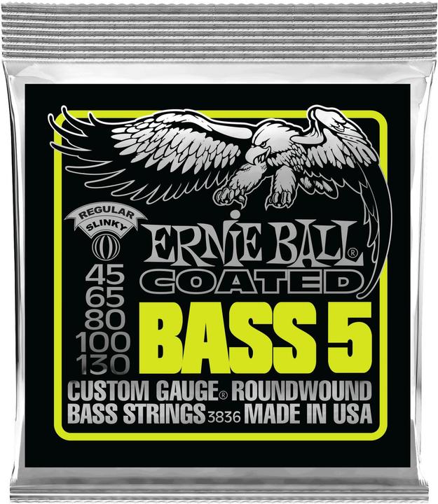 Actual product image Ernie Ball Coated Regular (5 x, Electric bass, 0.05")