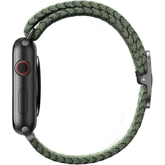 Thumbnail - Uniq pasek Aspen Apple Watch 40/38/41mm Series 4/5/6/7/8/SE/SE2 Braided zielony/cypress green (38 mm, 40 mm, 41 mm, Appl...