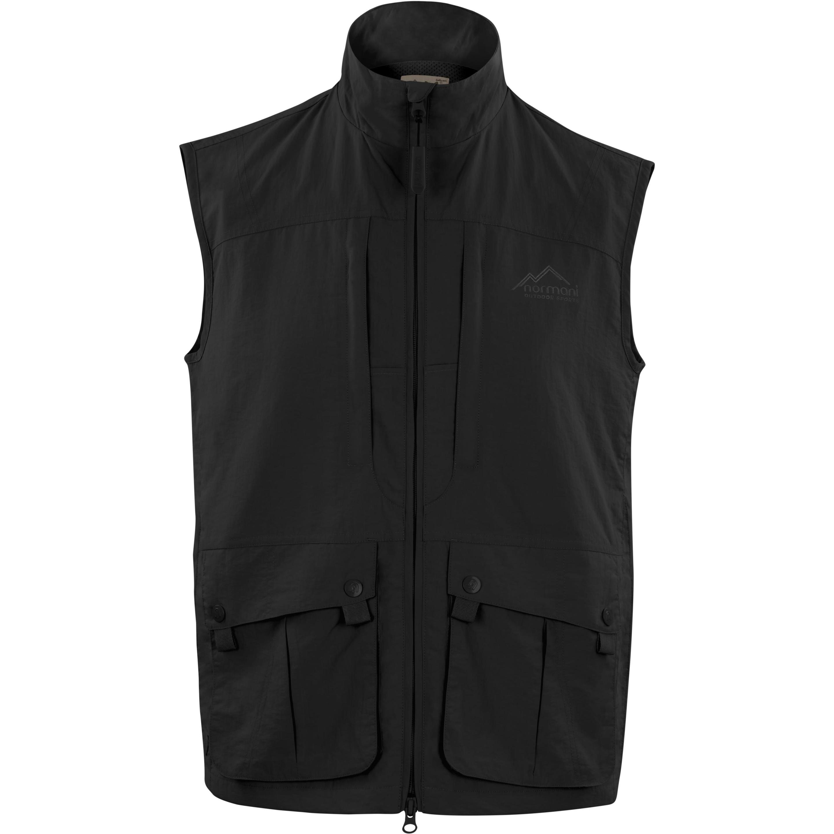 Normani, Herren, Weste, Outdoor Weste Okapi - 1926, Schwarz, (L)