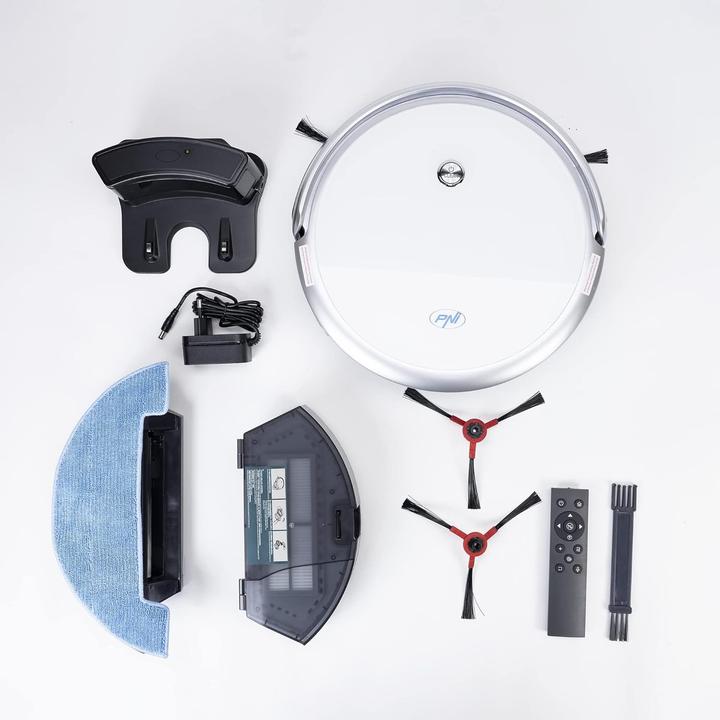 Produktbild PNI Intelligenter Roboterstaubsauger SafeHome Cleaner PTV35 WiFi, 30 W, Steuerung und Programmierung