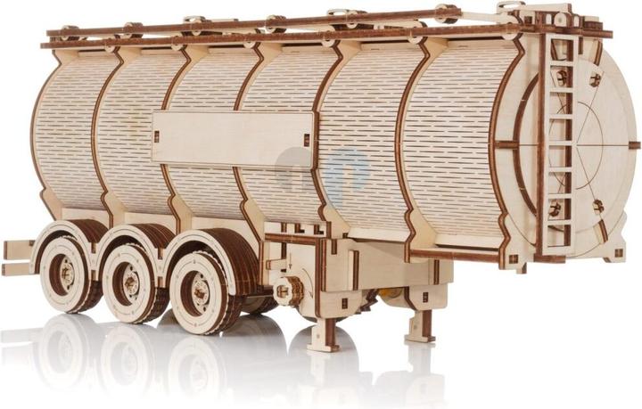 Actual product image Eco Wood Art Mechanical 3D wooden-puzzle -Tank Semi-Trailer for Truck Road King