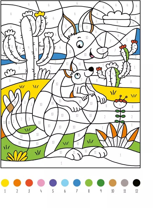 Actual product image My thick paint by numbers book animals