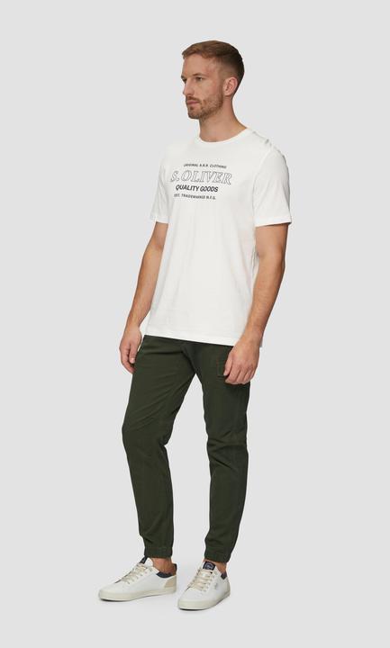 Actual product image S.Oliver T-Shirt T-Shirt mit Logo-Motiven aus reiner Baumwolle (S)