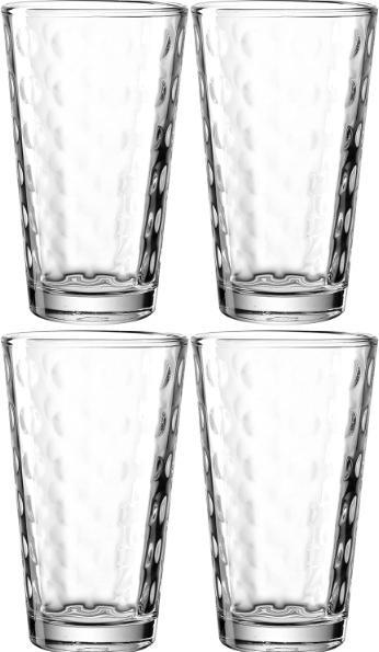 Actual product image Leonardo Longdrink glass Optic 540 ml, 4 pieces, Transparent (5.40 dl, 4 x, Long drink glasses)